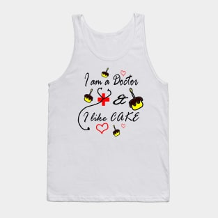 Doctor loves cake Tank Top